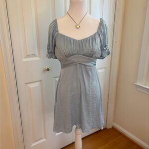 Francesca's Collections Light Blue Mini Dress